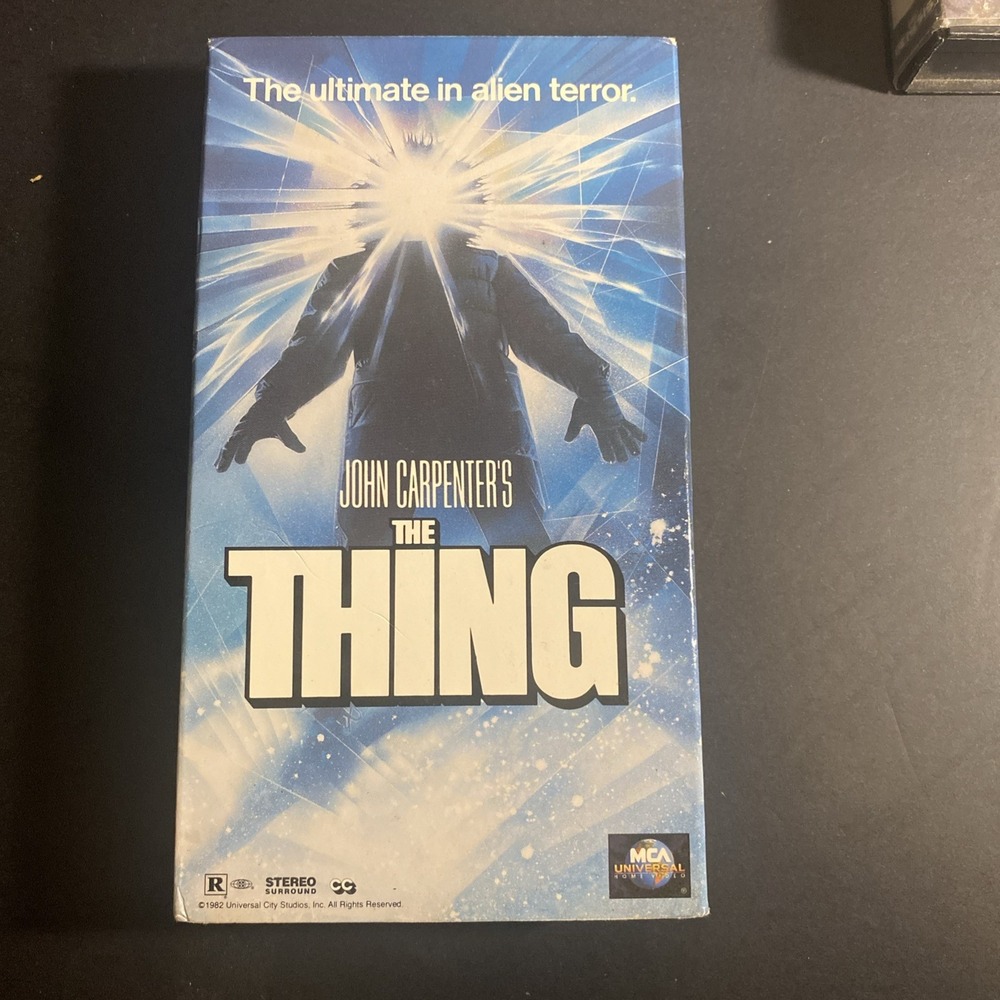 The Thing (VHS, 1982) 1996 John Carpenter - Kurt Russell - Alien Horror - RARE